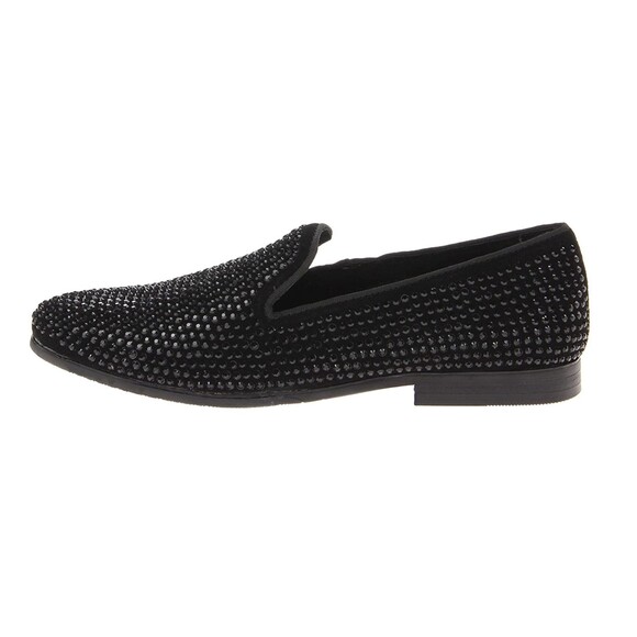Men\'s Loafers Steve Madden Caviarr Black Rhinestone 8.5 Shoes main image 5